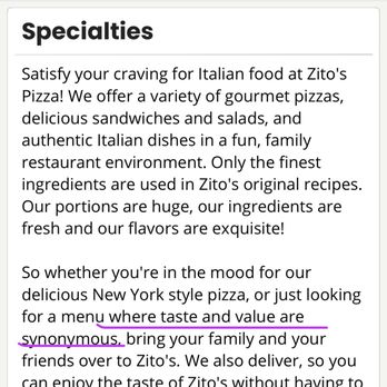 Zito's Pizza - TASTE?? VALUE?? - Pizza Near Me - Orange, California