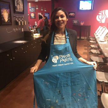 Pinot's Palette - They provide an apron to protect your clothing - Paint & Sip Near Me - Temecula, California