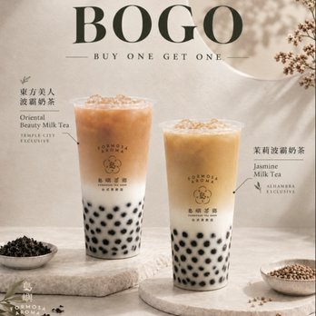 Formosa Aroma - Buy one get one free 買一送一 9/14 - 9/20 - Bubble Tea Near Me - Alhambra, California Formosa Aroma - Buy one get one free 買一送一 9/14 - 9/20 - Bubble Tea Near Me - Alhambra, California
