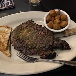 20oz. Rib eye. Okra. 20oz. Rib eye. Okra.