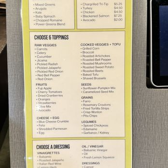 Jack's Urban Eats - Menu - Create your own salad - American Near Me - Davis, California