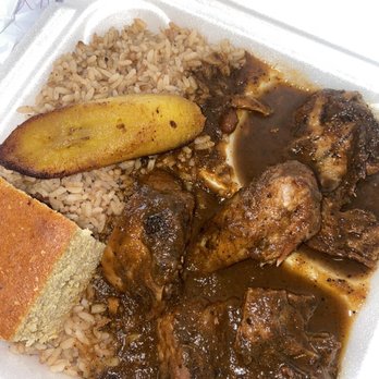 Tropical Grill - jerk chicken with rice and peas - Caribbean Near Me - Birmingham, Alabama