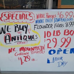 Town & Country Meat & Produce Market - Daily Specials Board - obviously they buy as well as sell.
