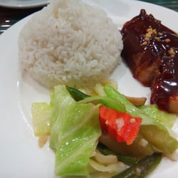 1st Colonial Grill - Their pork chop with peanut sauce and chopsuey meal.