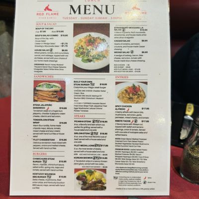 Menu photo 1 Red Flame Steak & Grill Magnolia, TX