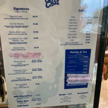 Chitchat Coffee + Matcha - Menu - Coffee & Tea Near Me - Los Angeles, California Chitchat Coffee + Matcha - Menu - Coffee & Tea Near Me - Los Angeles, California