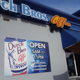 Funky coffee place with drive thru and huge combination of flavors