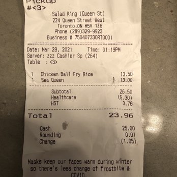 Salad King Restaurant - 20% off your order for Heathcare Workers - Thai Near Me - Toronto, Ontario Salad King Restaurant - 20% off your order for Heathcare Workers - Thai Near Me - Toronto, Ontario