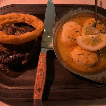 Beef 'N Bottle - Filet Mignon and Scallops (Scampi) - Steakhouses Near Me - Charlotte, North Carolina