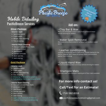Pacific Breeze Auto Detailing - Car Wash Near Me Pacific Breeze Auto Detailing - Car Wash Near Me