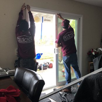 Pelican Replacement Windows - Jose and Javier installing the new door - Windows Installation Near Me - Vista, California