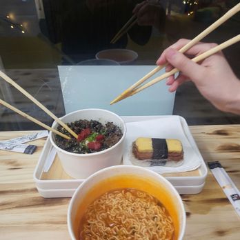 Ubu Ubu - Ramen, beef rice bowl with egg & spamsubi w egg - Korean Near Me - Fullerton, California Ubu Ubu - Ramen, beef rice bowl with egg & spamsubi w egg - Korean Near Me - Fullerton, California