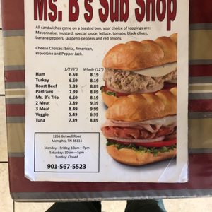 MS B’S SUB SHOP - 36 Photos & 26 Reviews - Sandwiches - 1256 Getwell Rd ...