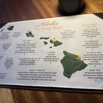 Huggo's Restaurant - Great cocktail menu design - Seafood Near Me - Kailua-Kona, Hawaii Huggo's Restaurant - Great cocktail menu design - Seafood Near Me - Kailua-Kona, Hawaii