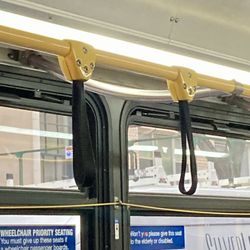 86 Street Station - This is why commuters are called strap hangers. 01/09/24