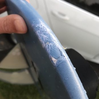 Ding King Surfboard Repair - Tail - Before repair - Surf Shop Near Me - Encinitas, California