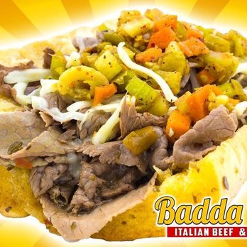 Badda Bing's Italian Beef & Sausage - a sub sandwich with meat and vegetables - Fast Food Near Me - New Lenox, Illinois Badda Bing's Italian Beef & Sausage - a sub sandwich with meat and vegetables - Fast Food Near Me - New Lenox, Illinois