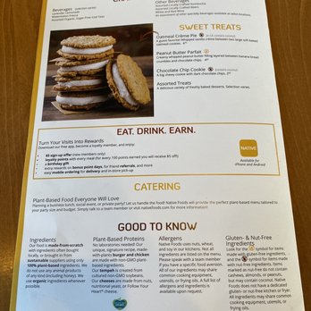 Native Foods - Sweet Treat Menu - Desserts Near Me - Glendale, Colorado