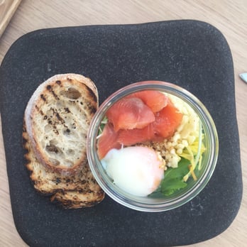 Kitty Burns - Mint and pea pannacotta - Coffee & Tea Near Me - Abbotsford, VIC