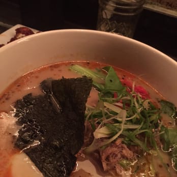 Toki Underground - Toki Classic probably the worst picture on this yelp picture haha so dark - Ramen Near Me - Washington, DC, District of Columbia
