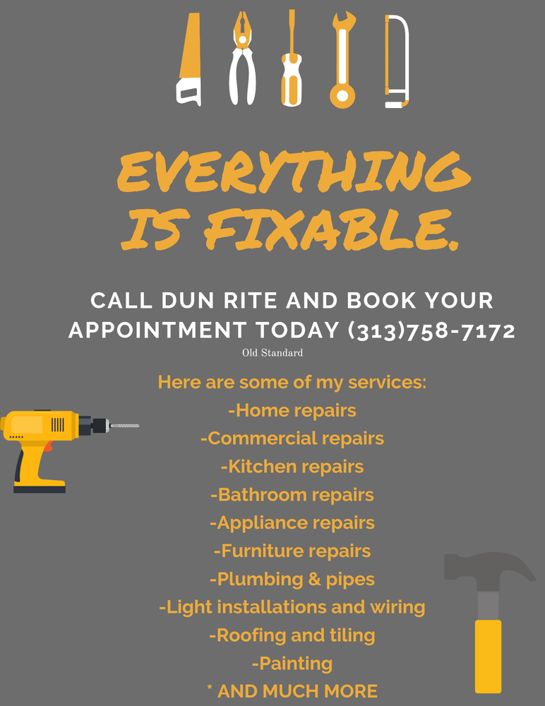 Slide of Dun rite Maintenence and Repair