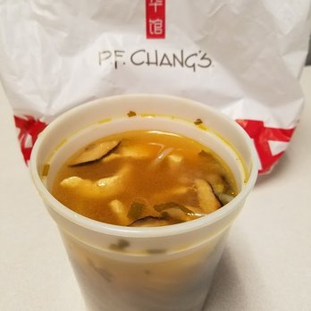 P.F. Chang's - Chang's Chicken Noodle Soup, needed to add salt as it was bland, noodles clumped together and just was disappointing - Chinese Near Me - Austin, Texas P.F. Chang's - Chang's Chicken Noodle Soup, needed to add salt as it was bland, noodles clumped together and just was disappointing - Chinese Near Me - Austin, Texas