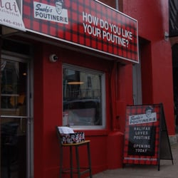 Smoke's Poutinerie - Opening day - October 31, 2011.