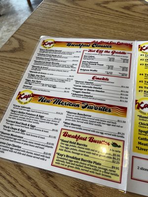 Menu photo 4 Kap's Coffee Shop and Diner Albuquerque, NM Menu photo 4 Kap's Coffee Shop and Diner Albuquerque, NM