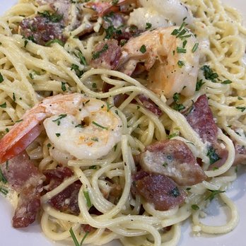 EC Diner - Shrimp Spaghetti Carbonara - American Near Me - Ellicott City, Maryland EC Diner - Shrimp Spaghetti Carbonara - American Near Me - Ellicott City, Maryland