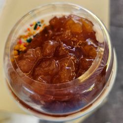 Hickory Hill Ice Cream Stand - Milkshake with apple topping and crunch coat