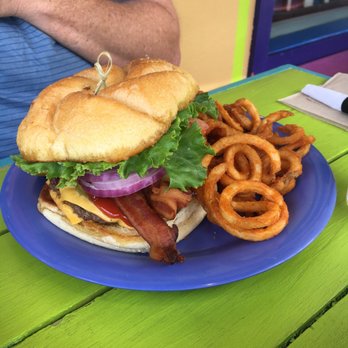 Tropical Grill - Bacon burger with curly fries - American Near Me - Spruce Pine, North Carolina Tropical Grill - Bacon burger with curly fries - American Near Me - Spruce Pine, North Carolina