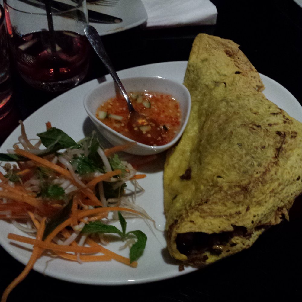 Yulli's - Vietnamese crepe (it's not an omelette !) - Wine Bars Near Me - Surry Hills, NSW