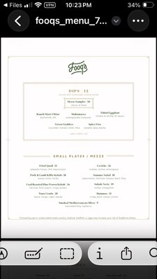 Menu photo 1 Fooq's Miami, FL Menu photo 1 Fooq's Miami, FL