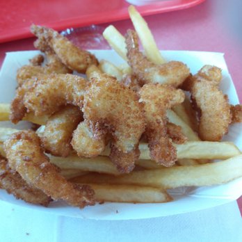 Taylors - Oops, forgot to take a picture until more than half the shrimp  (which is really good) was eaten. - Burgers Near Me - Loomis, California