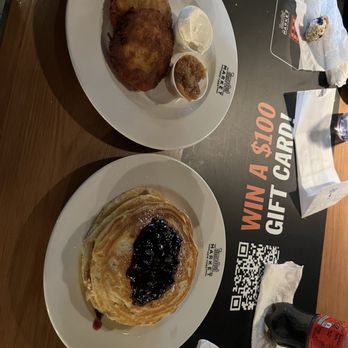 Clinton St. Baking Company - Blueberry pancakes and latkes - Breakfast & Brunch Near Me - Brooklyn, New York