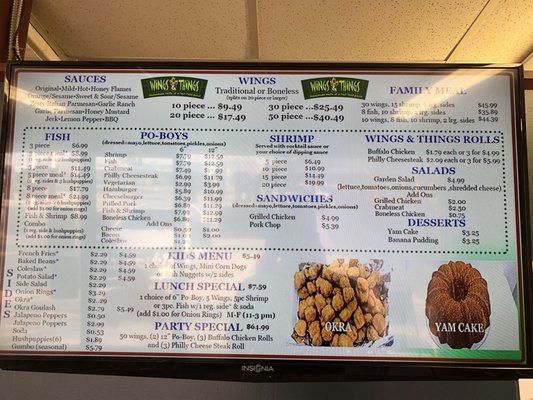 Menu photo 1 Wings and Things Yukon, OK Menu photo 1 Wings and Things Yukon, OK