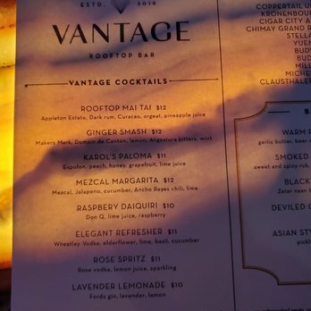 Vantage Rooftop Bar - Cocktail Bars Near Me - Clearwater, Florida