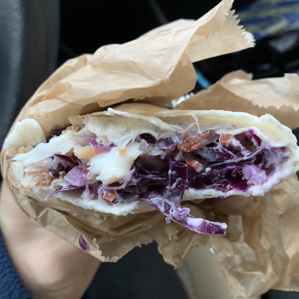 Fish burrito missing fish! Fish burrito missing fish!