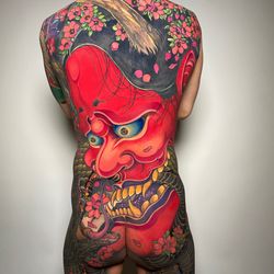 My Tattoo - Fullback piece Hannya by Jess Yen