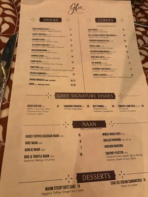 Menu photo 2 Ghee Atlanta, GA Menu photo 2 Ghee Atlanta, GA