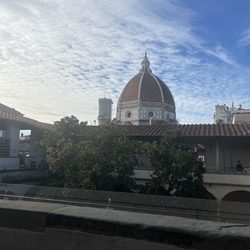 Biblioteca delle Oblate - Duomo from terrace seating area