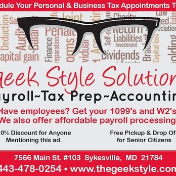 Geek Style Solutions - Tax Services Near Me - Sykesville, Maryland Geek Style Solutions - Tax Services Near Me - Sykesville, Maryland