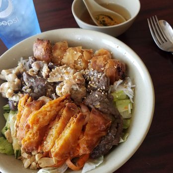 Trang Le - Beautifully plated and delicious, Bun Cha Gio deluxe. Healthy and yunmy - Vietnamese Near Me - Broken Arrow, Oklahoma Trang Le - Beautifully plated and delicious, Bun Cha Gio deluxe. Healthy and yunmy - Vietnamese Near Me - Broken Arrow, Oklahoma