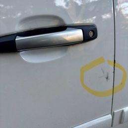 Grease on driver door Grease on driver door