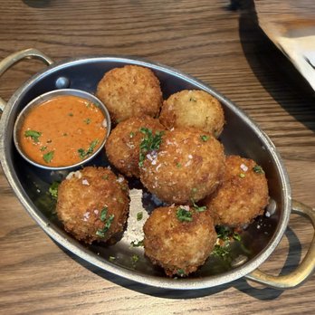 Weber Grill Restaurant - Crispy Potato Fritters - Steakhouses Near Me - Orland Park, Illinois Weber Grill Restaurant - Crispy Potato Fritters - Steakhouses Near Me - Orland Park, Illinois