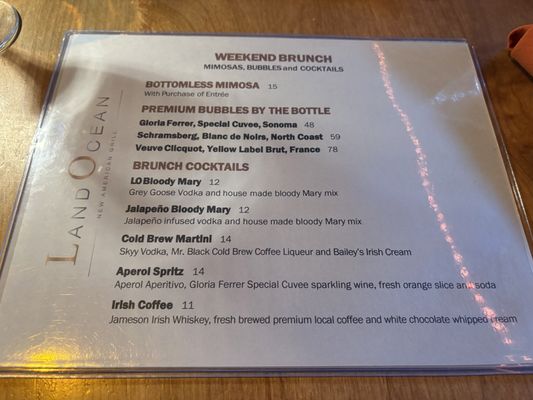 Menu photo 5 Land Ocean Restaurant Folsom Folsom, CA