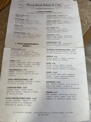 Menu photo 2 Beach Break Bakrie & Cafe Bethany Beach, DE
