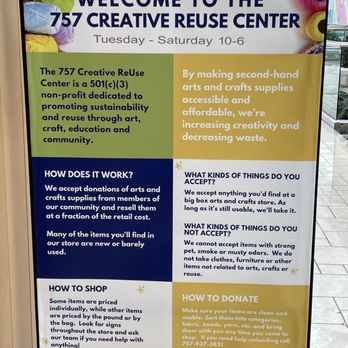 757 Creative ReUse Center - Who they are and how to keep up with them socially - Art Supplies Near Me - Norfolk, Virginia