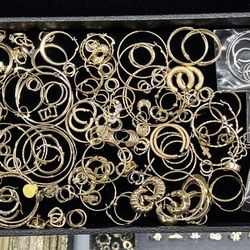 Assortment of 14k hoops in various sizes