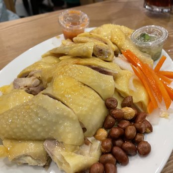 Van Tea Cafe - Half Chicken, Hainanese Style ($20.95 incl rice, Chinese soup): good, but be prepared for its bones! - Coffee & Tea Near Me - Richmond, British Columbia Van Tea Cafe - Half Chicken, Hainanese Style ($20.95 incl rice, Chinese soup): good, but be prepared for its bones! - Coffee & Tea Near Me - Richmond, British Columbia